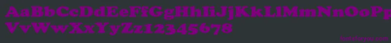 CooperextHeavy Font – Purple Fonts on Black Background