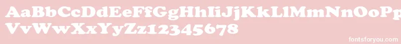CooperextHeavy Font – White Fonts on Pink Background