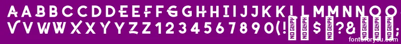 CoyoteSemibolddemo Font – White Fonts on Purple Background