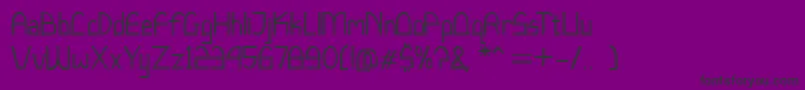 LucchettoFont Font – Black Fonts on Purple Background