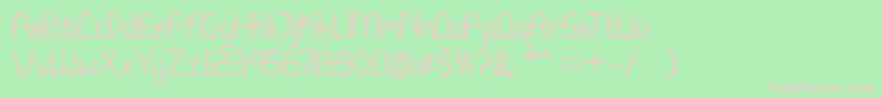 LucchettoFont Font – Pink Fonts on Green Background