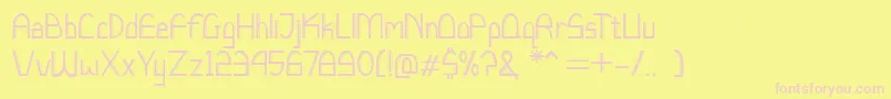 LucchettoFont Font – Pink Fonts on Yellow Background