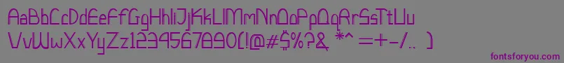 Шрифт LucchettoFont – фиолетовые шрифты на сером фоне