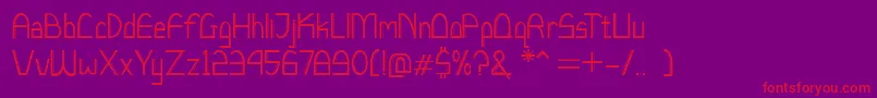 LucchettoFont Font – Red Fonts on Purple Background