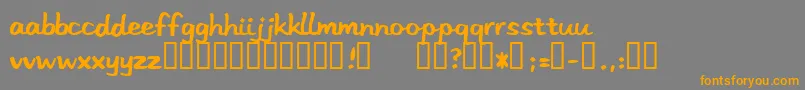 Stereo Font – Orange Fonts on Gray Background