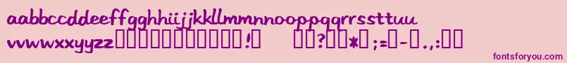 Stereo Font – Purple Fonts on Pink Background