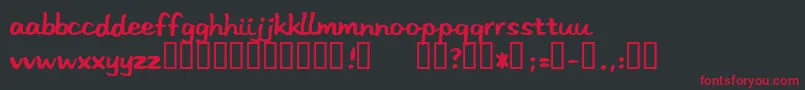 Stereo Font – Red Fonts on Black Background