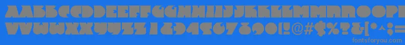More about Dsfrantc Font Dsfrantc Font – Gray Fonts on Blue Background