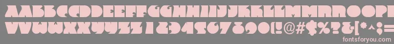 Dsfrantc Font – Pink Fonts on Gray Background