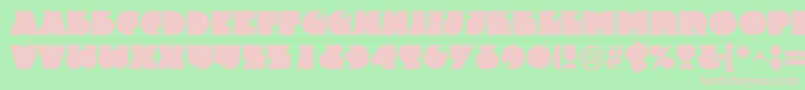 Dsfrantc Font – Pink Fonts on Green Background