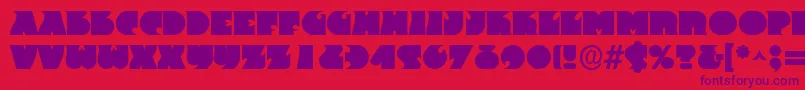 Dsfrantc Font – Purple Fonts on Red Background