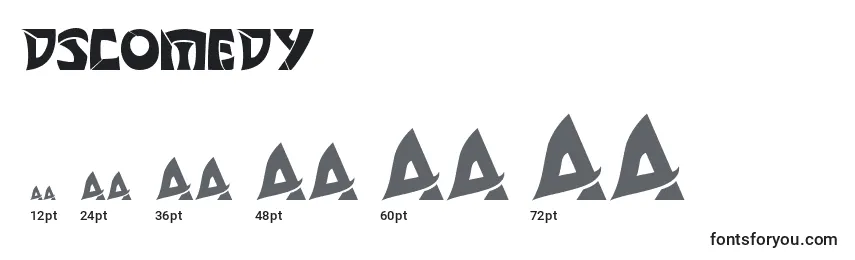 Dscomedy Font Sizes