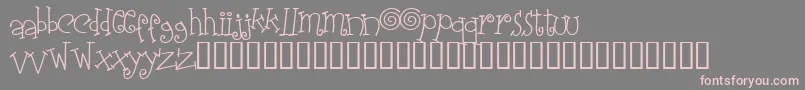Elasw ffy Font – Pink Fonts on Gray Background