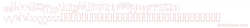 Elasw ffy Font – Pink Fonts on White Background