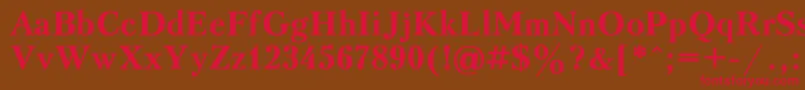 Kudrias1 Font – Red Fonts on Brown Background