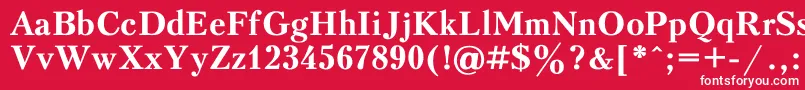 Kudrias1 Font – White Fonts on Red Background