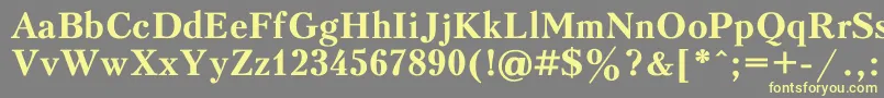 Kudrias1 Font – Yellow Fonts on Gray Background