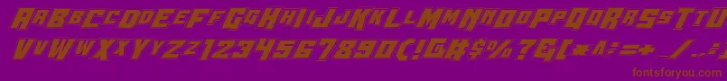 Шрифт Wbv4p2 – коричневые шрифты на фиолетовом фоне