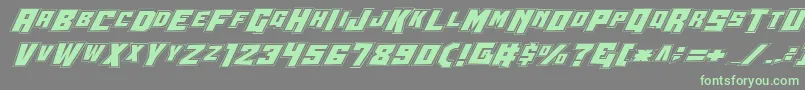 Шрифт Wbv4p2 – зелёные шрифты на сером фоне