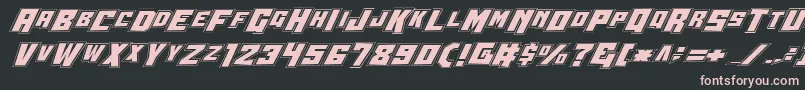 Wbv4p2 Font – Pink Fonts on Black Background
