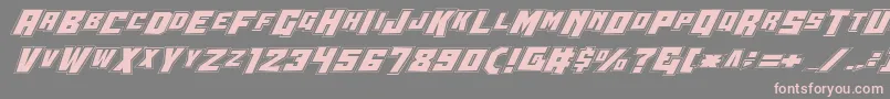 Шрифт Wbv4p2 – розовые шрифты на сером фоне
