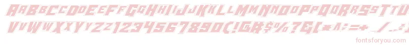 Wbv4p2-fontti – vaaleanpunaiset fontit valkoisella taustalla