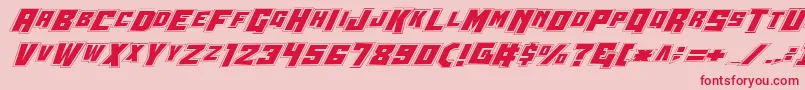 Wbv4p2 Font – Red Fonts on Pink Background