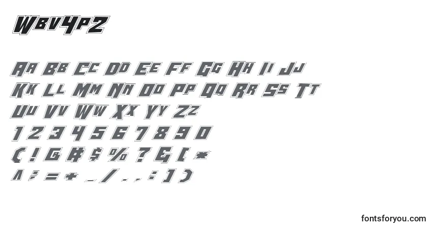characters of wbv4p2 font, letter of wbv4p2 font, alphabet of  wbv4p2 font