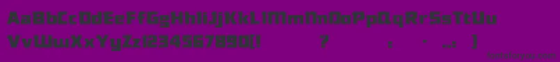 DasModern-fontti – mustat fontit violetilla taustalla