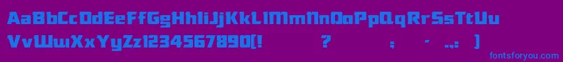 Weitere Informationen zur DasModern-Schriftart DasModern-Schriftart – Blaue Schriften auf violettem Hintergrund