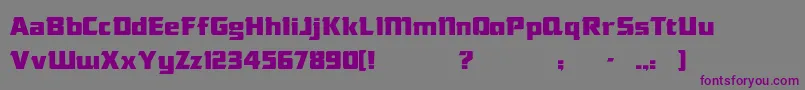 DasModern Font – Purple Fonts on Gray Background