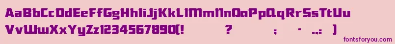 DasModern-Schriftart – Violette Schriften auf rosa Hintergrund