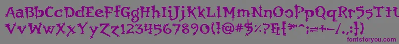 OrbusMultiserif Font – Purple Fonts on Gray Background