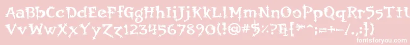 OrbusMultiserif Font – White Fonts on Pink Background