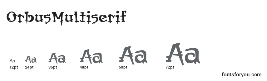 OrbusMultiserif Font Sizes