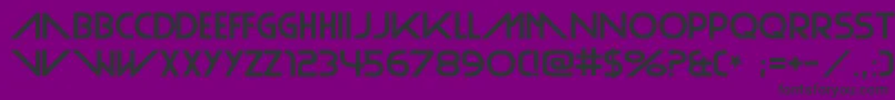 フォントPlainCred – 紫の背景に黒い文字