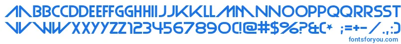 Шрифт PlainCred – синие шрифты на белом фоне