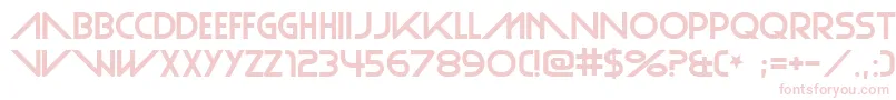 フォントPlainCred – 白い背景にピンクのフォント