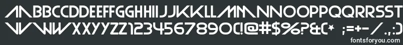 PlainCred Font – White Fonts on Black Background