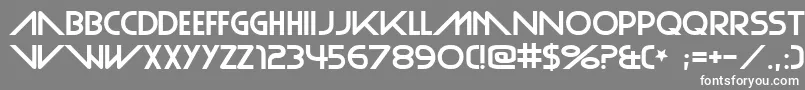 Шрифт PlainCred – белые шрифты на сером фоне