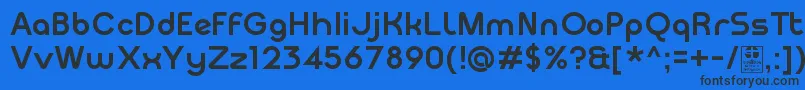 Шрифт MeltixBoldDemo – чёрные шрифты на синем фоне