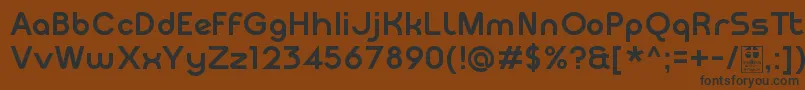 MeltixBoldDemo Font – Black Fonts on Brown Background