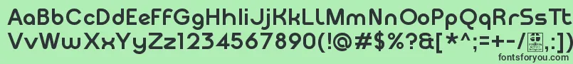 MeltixBoldDemo Font – Black Fonts on Green Background