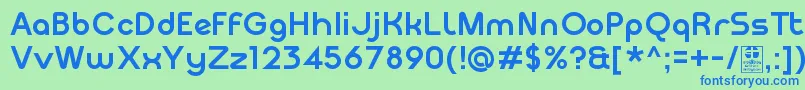 MeltixBoldDemo Font – Blue Fonts on Green Background