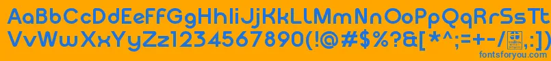 fuente MeltixBoldDemo – Fuentes Azules Sobre Fondo Naranja