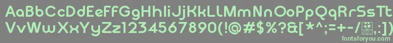 MeltixBoldDemo Font – Green Fonts on Gray Background
