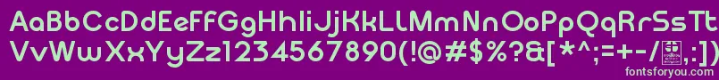 MeltixBoldDemo Font – Green Fonts on Purple Background