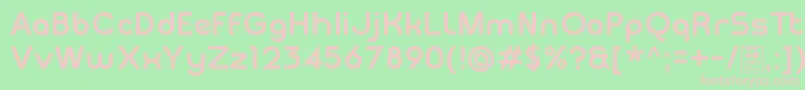 MeltixBoldDemo Font – Pink Fonts on Green Background