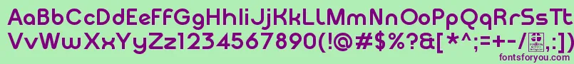 MeltixBoldDemo Font – Purple Fonts on Green Background