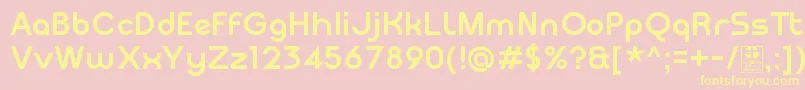 MeltixBoldDemo Font – Yellow Fonts on Pink Background